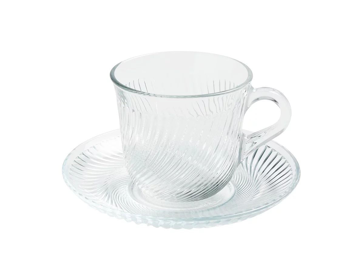 Set Kristal — šolja i tacna — keramička šolja ručne izrade